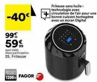 BUT Friteuse Fagor offre
