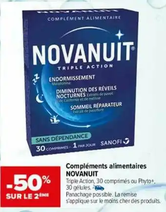 Carrefour Compléments Alimentaires Novanuit offre