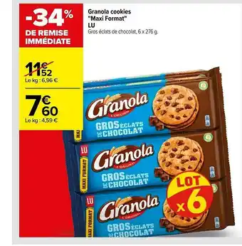 Carrefour Granola Cookies offre