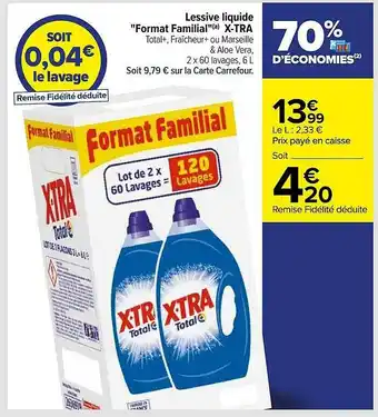 Carrefour Lessive Liquide offre