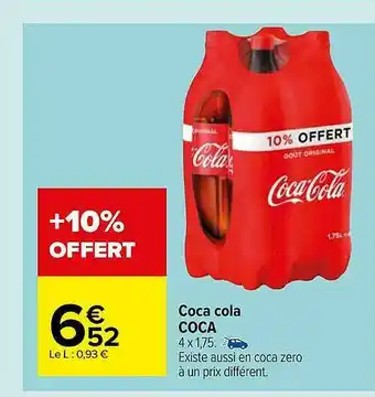 Carrefour Market Coca Cola Coca offre