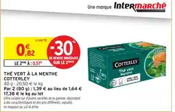 Intermarché Hyper COTTERLEY Thé vert à la menthe offre
