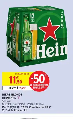 Intermarché Hyper HEINEKEN Bière blonde offre