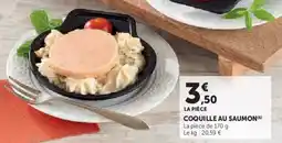 U Express Coquille au saumon offre