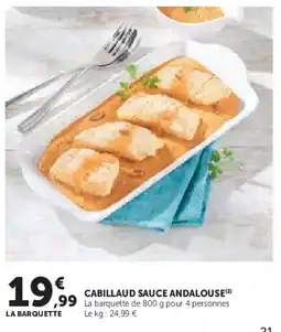 U Express Cabillaud sauce andalouse offre