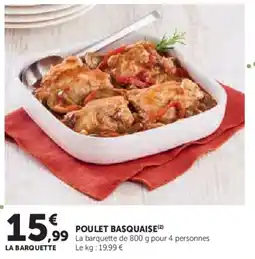 U Express Poulet basquaise offre