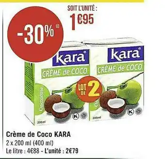 Casino Supermarchés Crème De Coco Kara offre