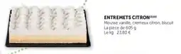 U Express Entremets citron offre