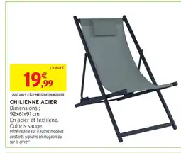 Intermarché Hyper Chilienne acier offre
