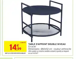 Intermarché Hyper Table d'appoint double niveau offre