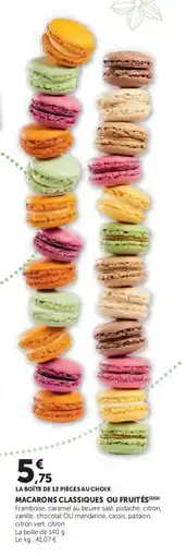 U Express Macarons classiques ou fruités offre