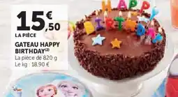 U Express Gateau happy birthday offre