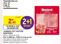 Intermarché Express MONTORSI Jambon cuit nature offre