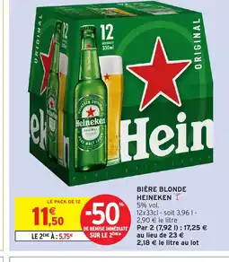 Intermarché Express HEINEKEN Bière blonde offre