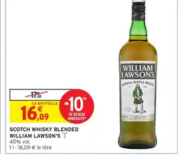 Intermarché Express WILLIAM LAWSON'S Scotch whisky blended offre