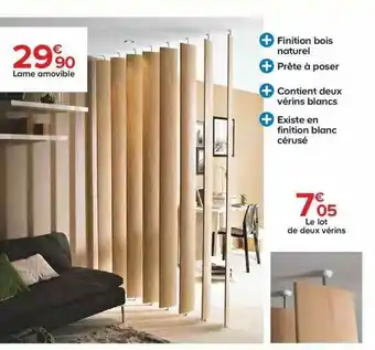 Castorama Lame Amovible offre