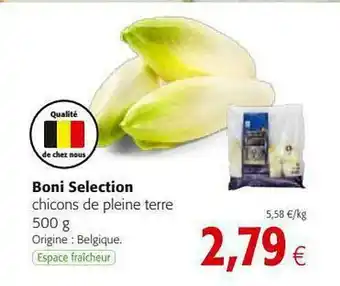 Colruyt Chicons De Pleine Terre Boni Sélection offre