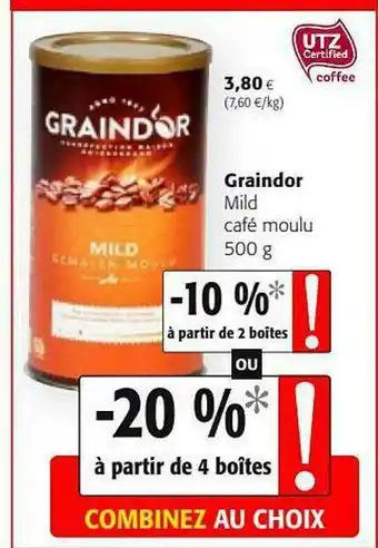 Colruyt Mild Café Moulu Graindor offre
