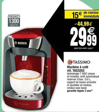 Cora x Carrefour Machine à Café Tassimo offre