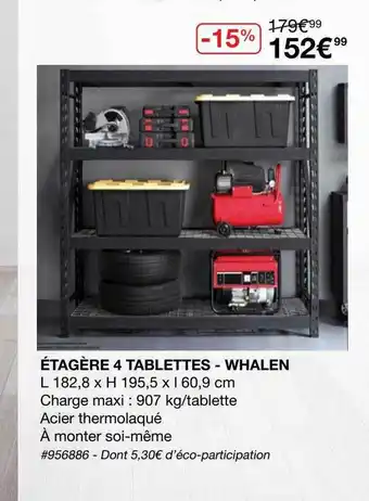 étagÚre 4 Tablettes - Whalen