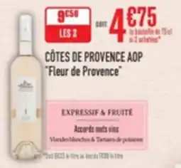 Grand Frais Côtes de provence aop fleur de provence offre