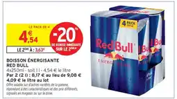 Intermarché Boisson énergisante 'Red Bull' offre