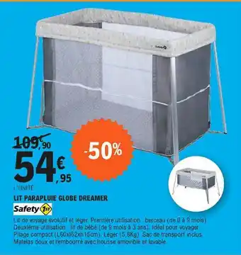 Lit Parapluie Globe Dreamer Safety 1st