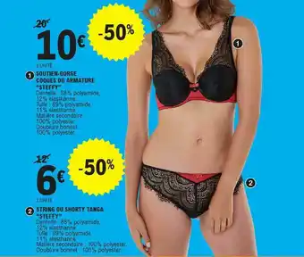 E.Leclerc Soutien-gorge Coques Ou Armature offre
