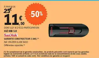 E.Leclerc Clé Usb 3.0 SanDisk offre