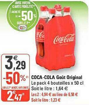 G20 Coca-cola Goût Original offre