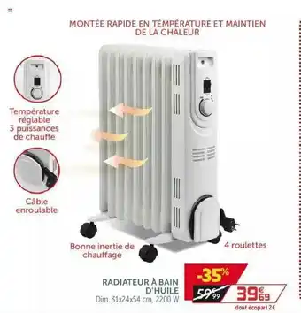 Gifi Radiateur à Bain D'huile offre