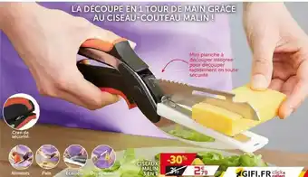 Ciseaux Malin 3en1