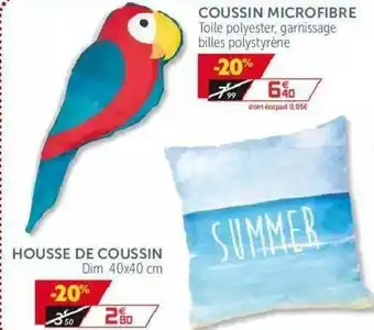 Gifi Coussin Microfibre Ou Housse De Coussin offre