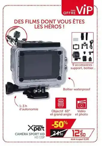 Gifi Xpert Caméra Sport Hd offre