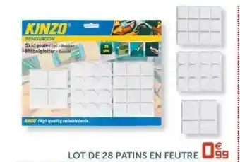 Lot De 28 Patins En Feutre