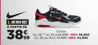 Go Sport Air Max Bolt offre