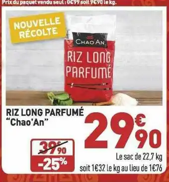 Grand Frais Riz Long Parfumé offre
