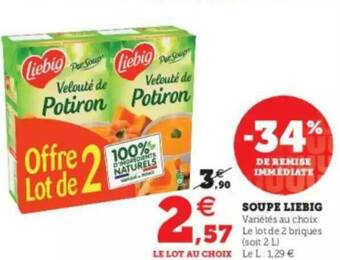 Hyper U Soupe Liebig offre