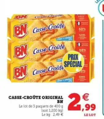 Hyper U Casse-croûte Original Bn offre