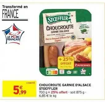 Intermarché Hyper Choucroute Garnie D'alsace Stoeffler offre