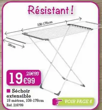 Kandy Séchoir Extensible offre