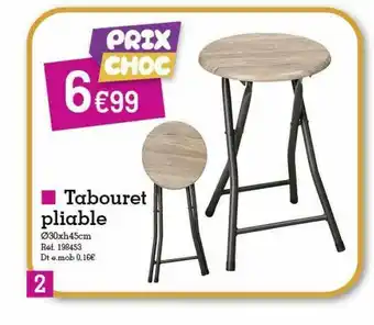 Kandy Tabouret Pliable offre