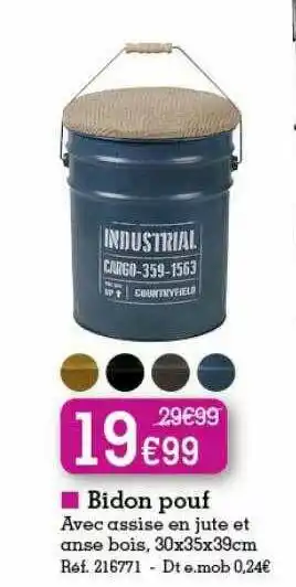 Bidon Pouf