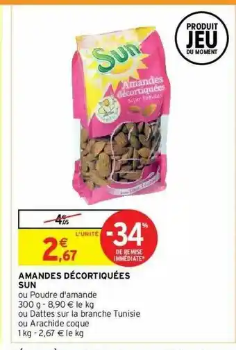Amandes Décortiquées Sun