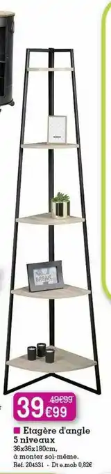 Kandy Etagère D Angle 5 Niveaux offre