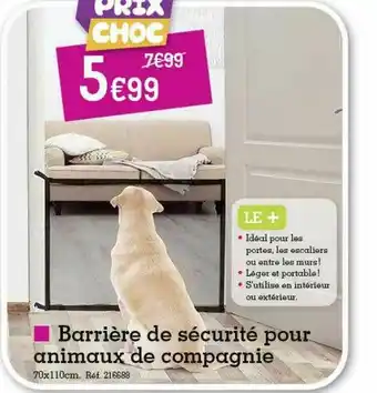 Barrière De Sécurité Pour Animaux De Compagnie
