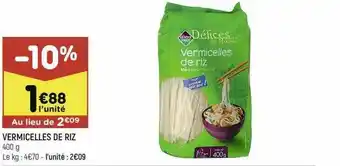 Leader Price Vermicelles De Riz offre