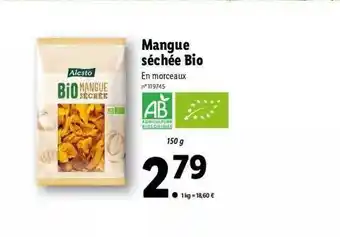 Lidl Mangue Séchée Bio Alesto offre