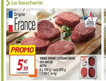 Netto Viande Bovine offre