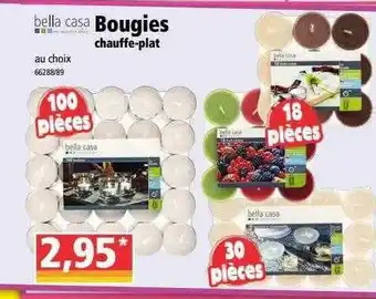 Norma Bougies Chauffe-plat Bella Casa offre